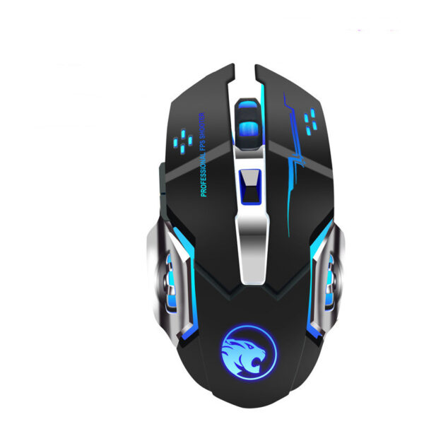 Wireless Gaming Mouse Luminous Mute Rechargeable Wired Office Mouse - Image 7