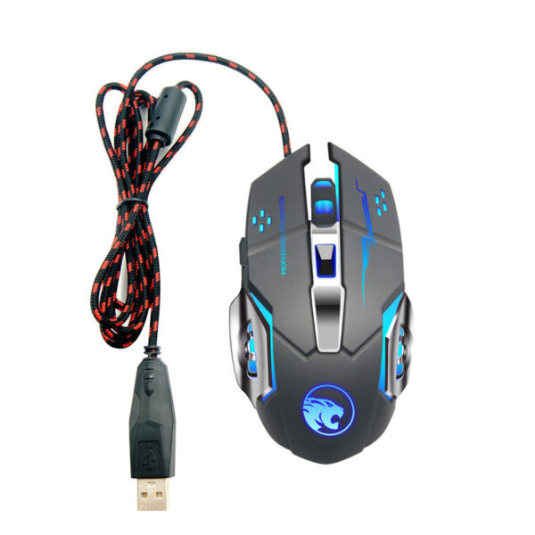 Wireless Gaming Mouse Luminous Mute Rechargeable Wired Office Mouse - Image 6