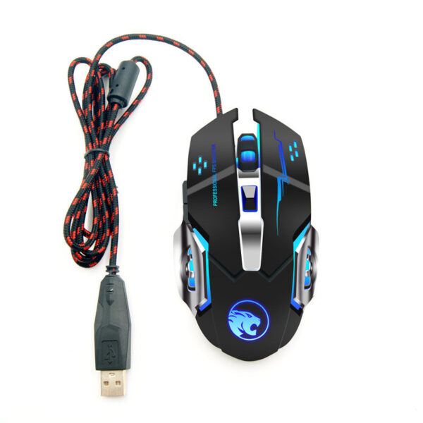 Wireless Gaming Mouse Luminous Mute Rechargeable Wired Office Mouse - Image 5